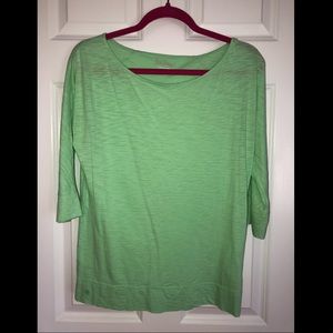 USED Lilly Pulitzer 3/4 Sleeve Pima Cotton Top